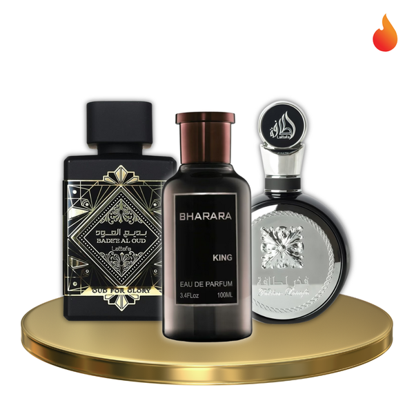 Bharara King + Fakhar Black + Oud for Glory
