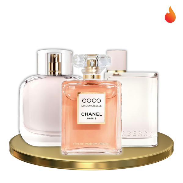Chanel Coco Mademoiselle + Burberry Her + Lacoste Pour Elle
