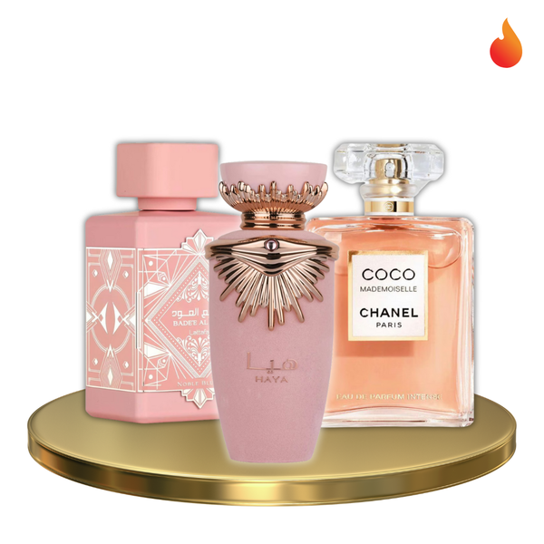 Haya lattafa + Noble Blush + Coco Mademoiselle Chanel