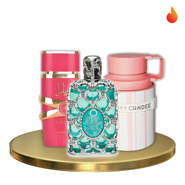 Orientica Azure fantasy + Odyssey Candee + Yara Candy