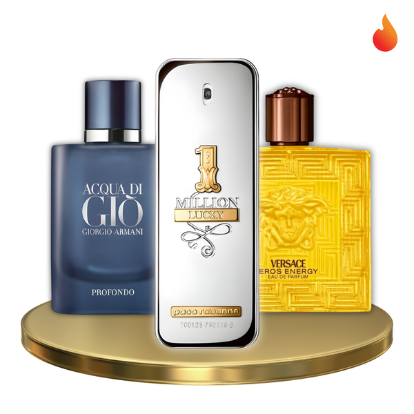 Versace Eros + One Million Lucky + Aqua Di Gio